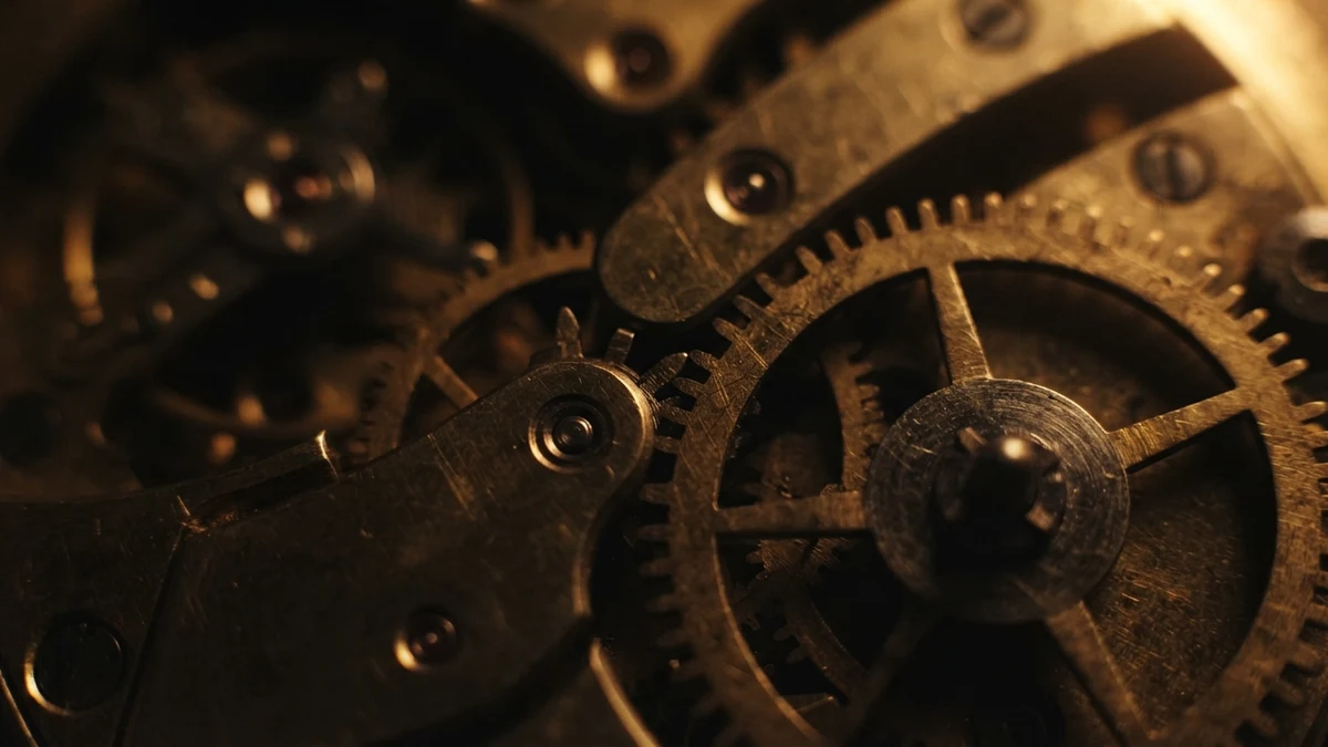 Meshing brass gears illustrating address fields that must stay consistent with each other